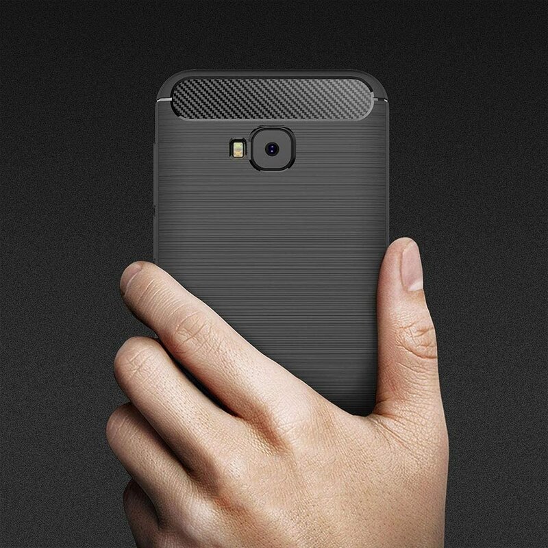 Husa Asus Zenfone 4 Selfie ZD553KL TPU Carbon Albastru