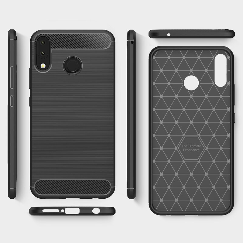 Husa Asus Zenfone 5z ZS620KL TPU Carbon Albastru