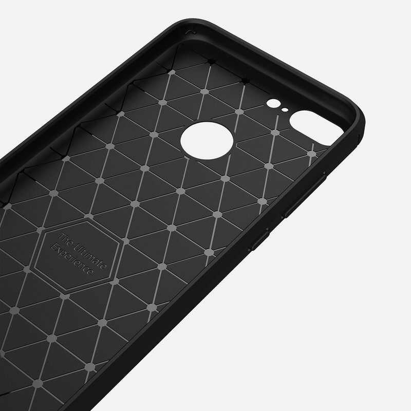Husa Huawei Honor 9 Lite Techsuit Carbon Silicone, rosu