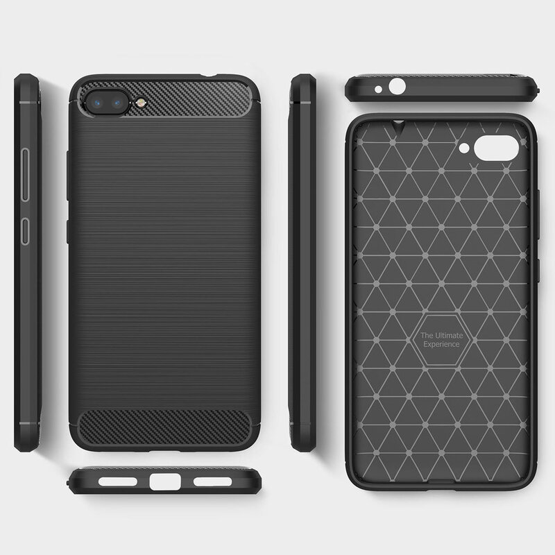 Husa Asus Zenfone 5 Lite ZC600KL TPU Carbon Albastru