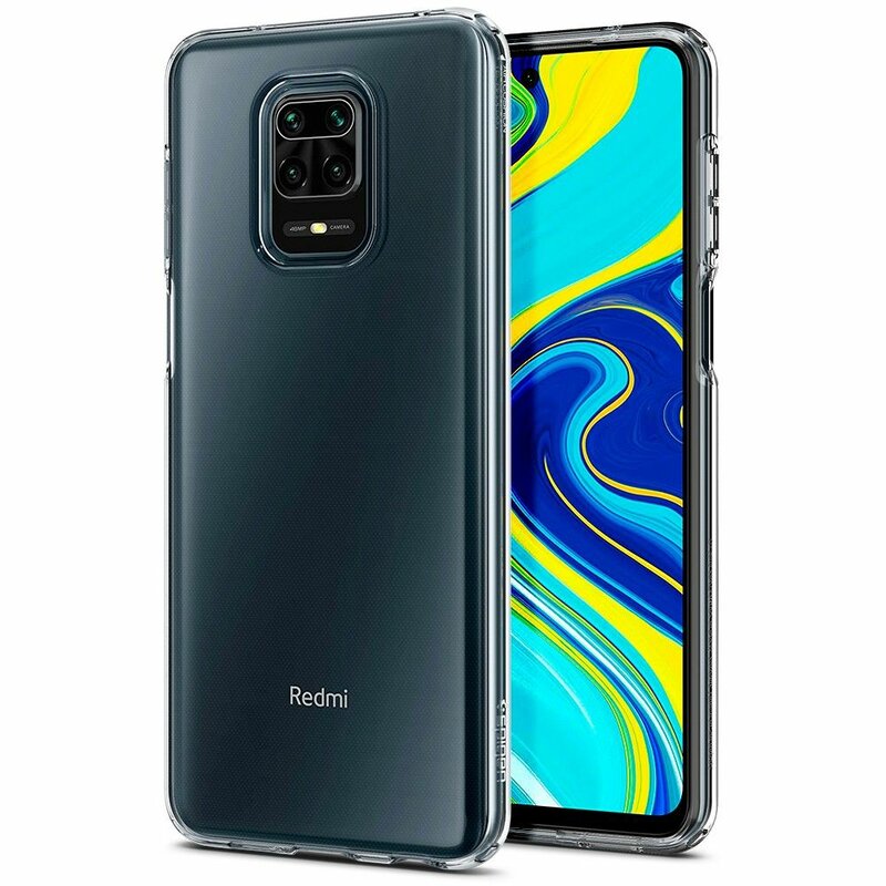 Husa Xiaomi Redmi Note 9 Pro Spigen Liquid Crystal, transparenta