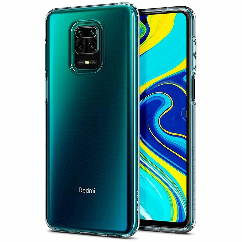 Husa Xiaomi Redmi Note 9 Pro Spigen Liquid Crystal, transparenta