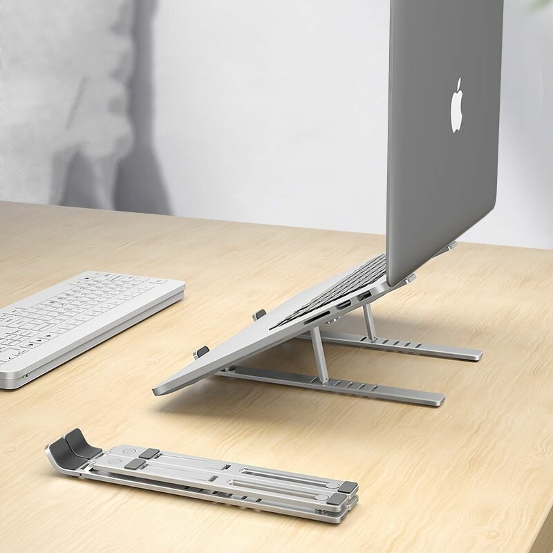 Suport Laptop Tech-Protect Alustand De Tip Stand Pliabil Si Reglabil Universal Din Aluminiu Maxim 16
