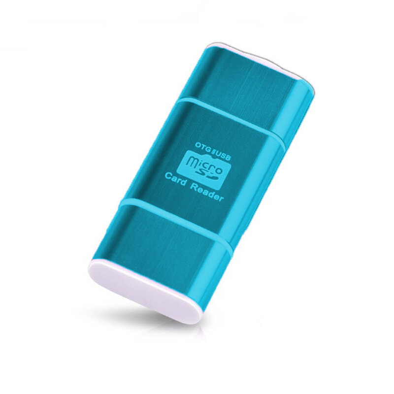 Card Reader OTG High-speed USB 2.0 + Micro-USB - CRM004 - Turcoaz