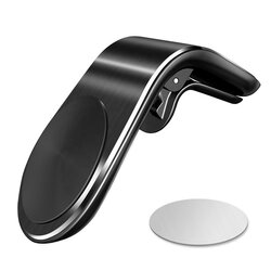 Suport Auto Magnetic Slim Air Vent Mount + Placuta Metalica - HODCT007 - Negru