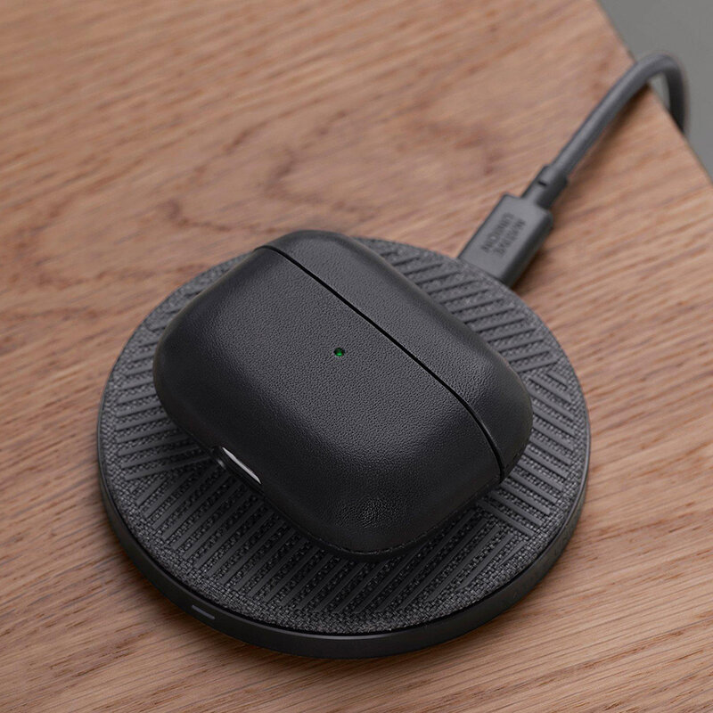 Husa Apple Airpods Native Union Leather Case Din Piele Naturala Italiana Premium Fabricata Manual - Tan