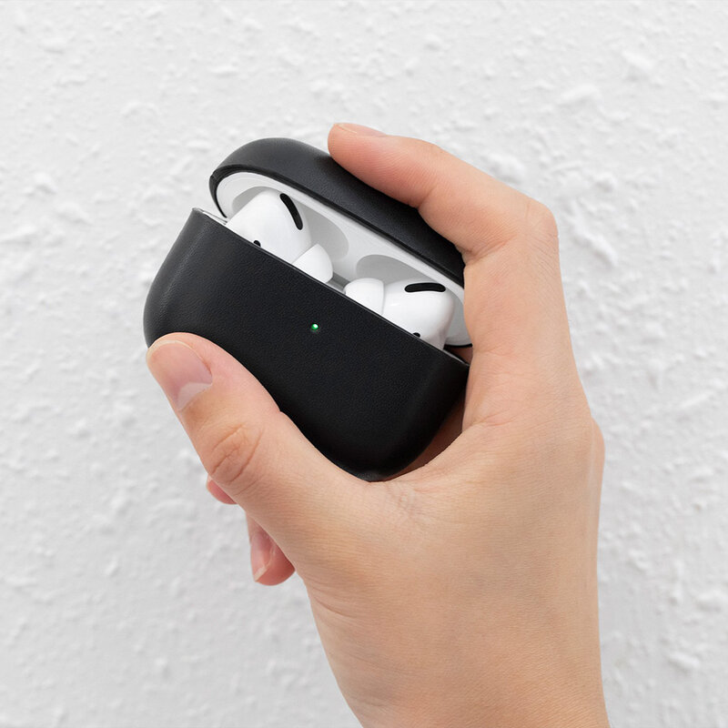 Husa Apple Airpods Native Union Leather Case Din Piele Naturala Italiana Premium Fabricata Manual - Tan