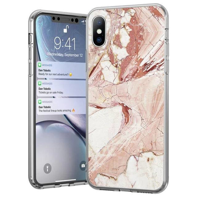 Husa iPhone 11 Wozinsky Marble TPU - Pink