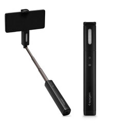 Suport Selfie Stick Spigen S550W LED Light Aluminum Monopod Bluetooth Wireless - Midnight Black