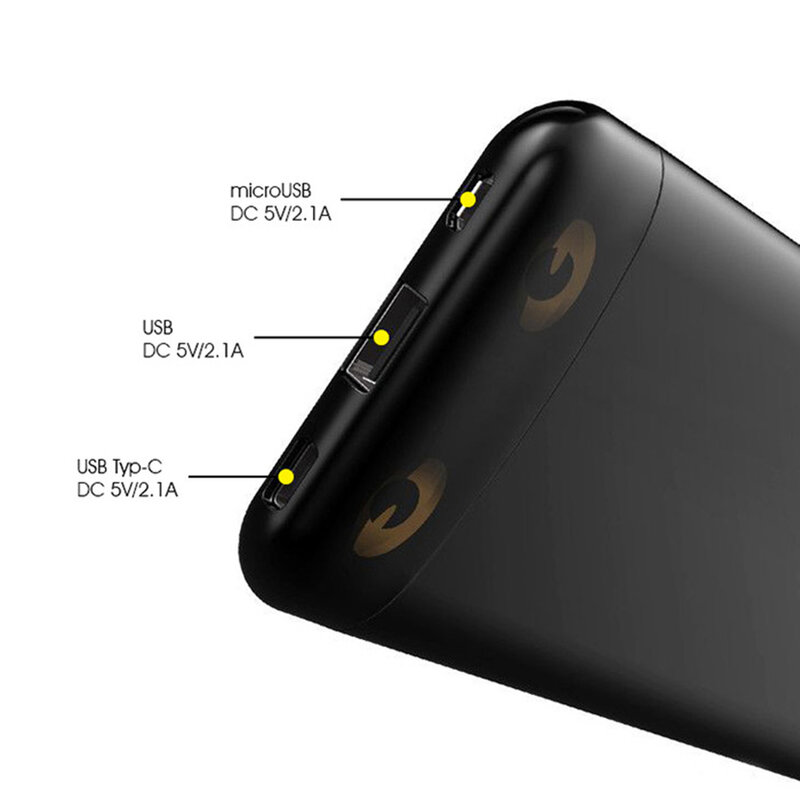 Baterie Externa Awei P68K Power Bank 1xUSB + USB Type-C Fast Charging 10000mAh - Black