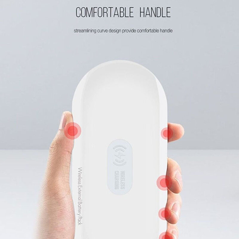 Baterie Externa Wireless Ldnio PW1003 1xUSB With Induction Charging + Cablu Micro-USB 10000mAh - White