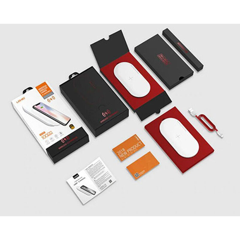 Baterie Externa Wireless Ldnio PW1003 1xUSB With Induction Charging + Cablu Micro-USB 10000mAh - White