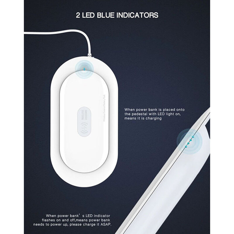 Baterie Externa Wireless Ldnio PW501 Combo 1xUSB With Induction Charging + Cablu Micro-USB 5000mAh - White