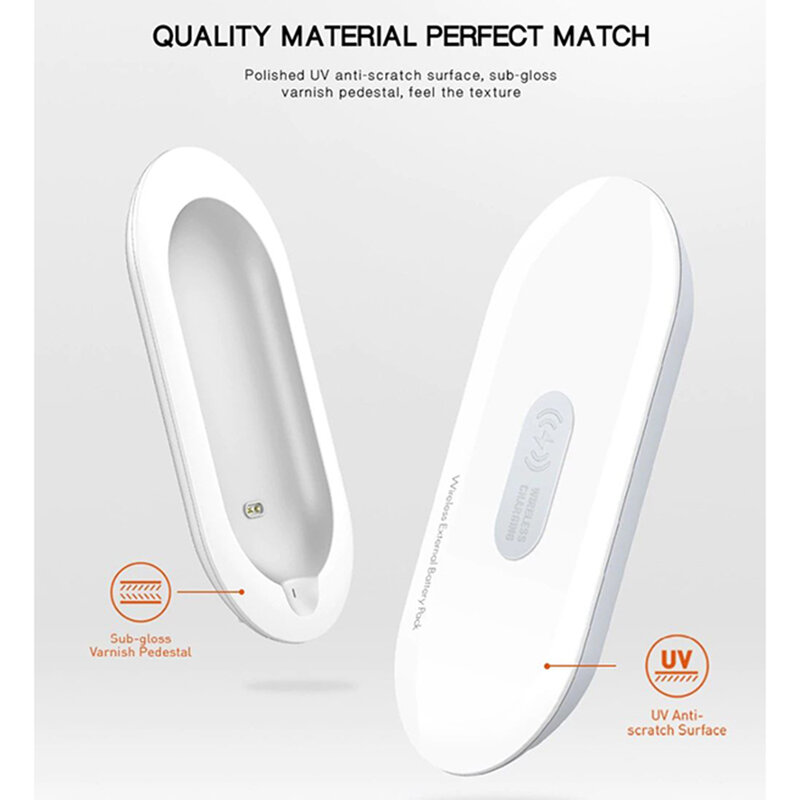 Baterie Externa Wireless Ldnio PW501 Combo 1xUSB With Induction Charging + Cablu Micro-USB 5000mAh - White