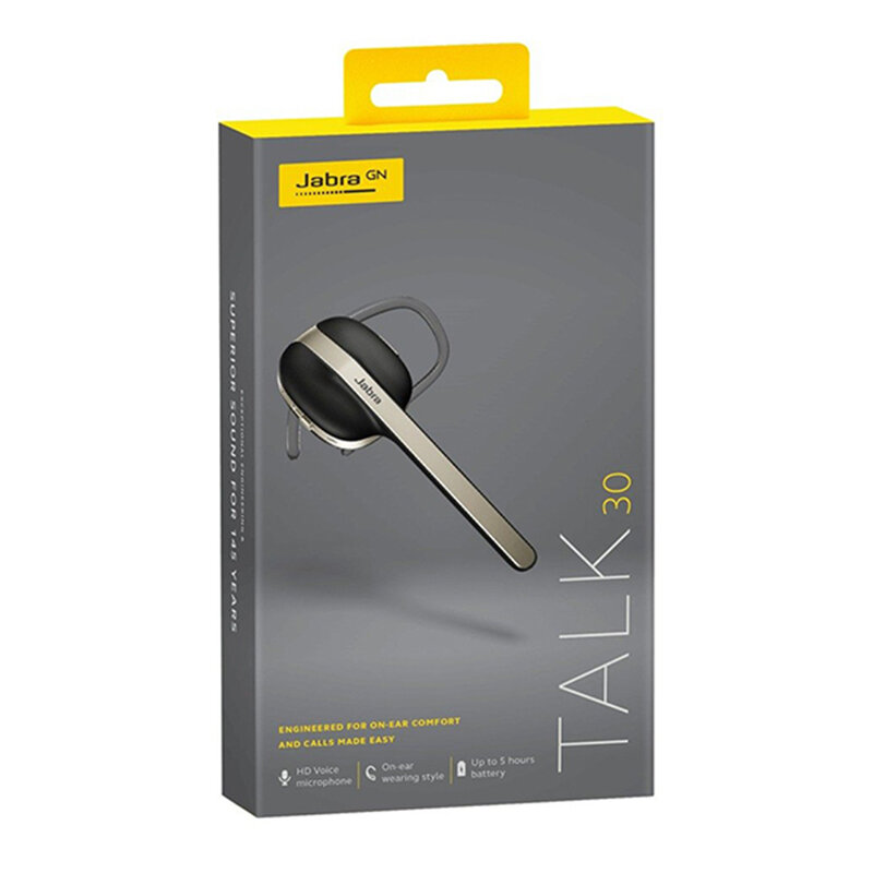 Casca Bluetooth Mono Jabra Talk 30 HD Voice Premium Microphone Wireless - Black