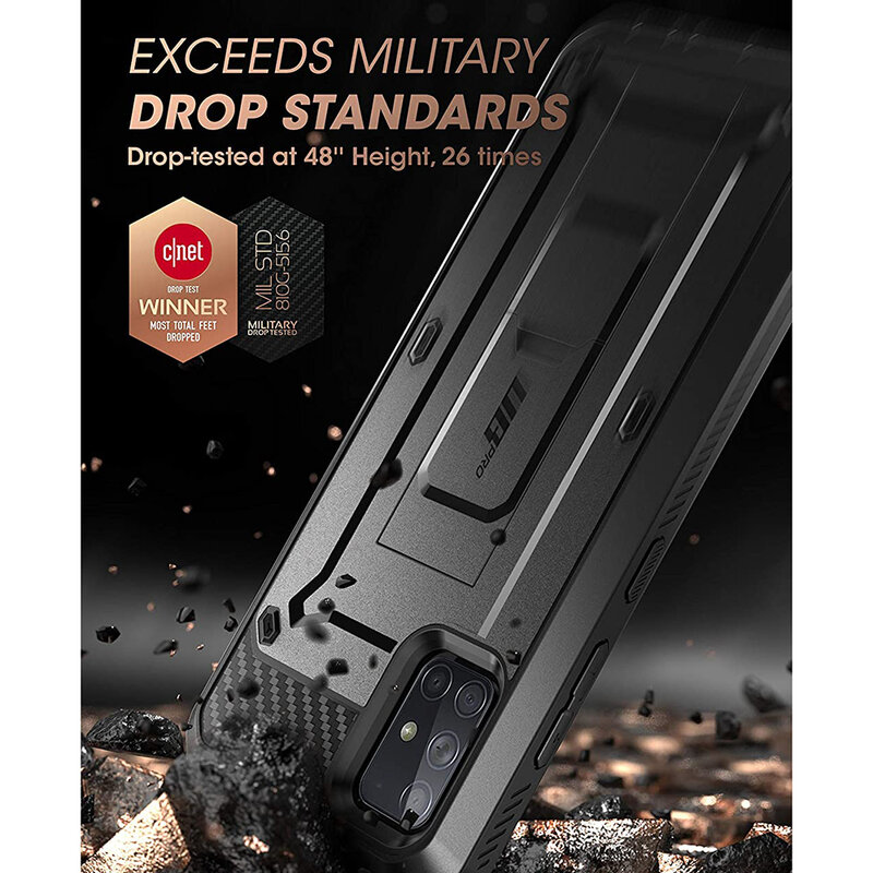 Husa Samsung Galaxy A71 4G Supcase Unicorn Beetle Pro, negru