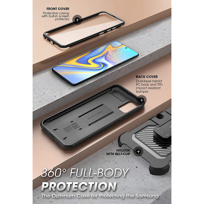Husa Samsung Galaxy A51 4G Supcase Unicorn Beetle Pro, negru