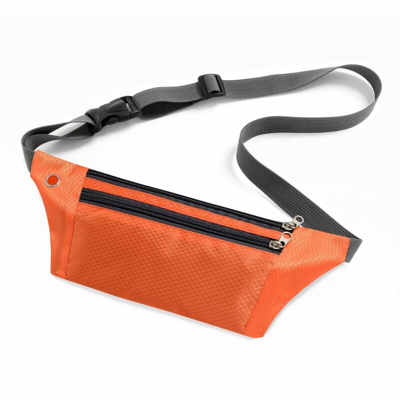 Husa Alergare Tripple Zip Belt Bag Ultimate Running With Headphone Outlet Tip Curea Borseta Universala - Orange