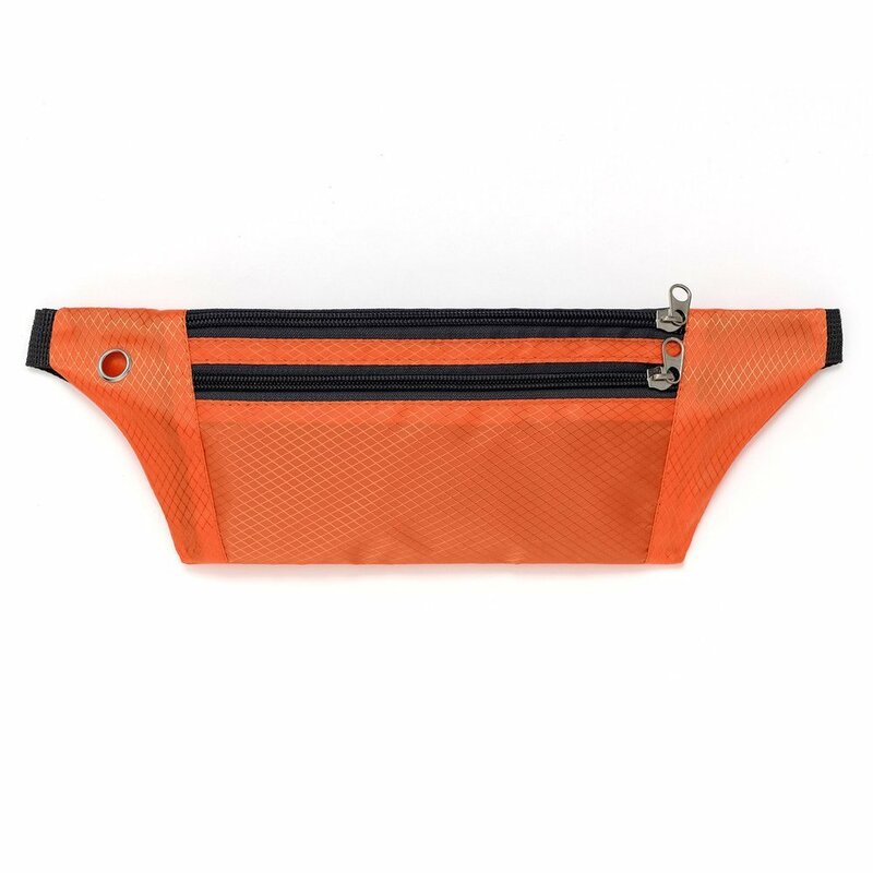 Husa Alergare Tripple Zip Belt Bag Ultimate Running With Headphone Outlet Tip Curea Borseta Universala - Orange