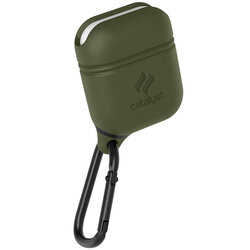 Husa Apple Airpods Catalyst Waterproof Case Drop Proof 360° Din Silicon Cu Holder Metalic - Army Green