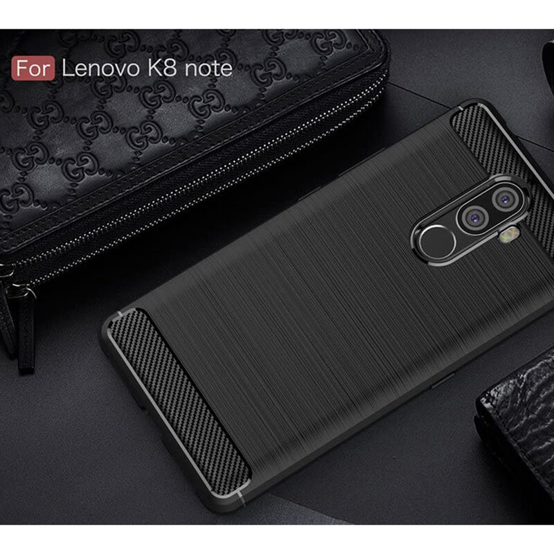 Husa Lenovo K8 Note TPU Carbon Negru