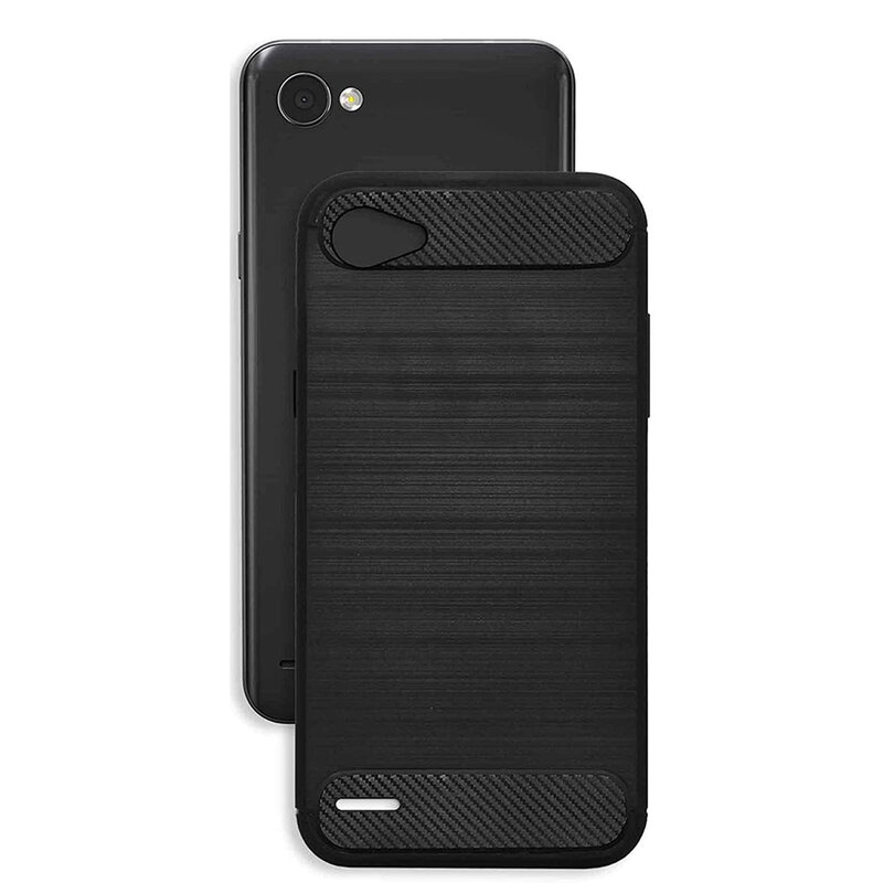 Husa LG Q6 TPU Carbon Negru