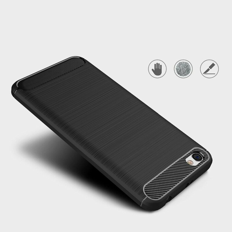 Husa Xiaomi Redmi Note 5A Techsuit Carbon Silicone, albastru