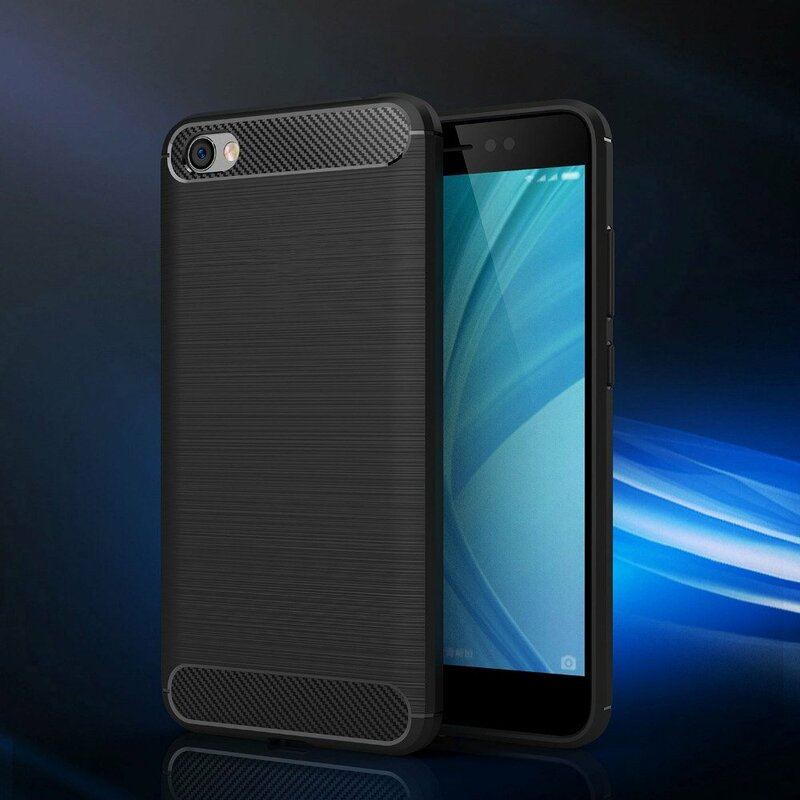 Husa Xiaomi Redmi Note 5A Techsuit Carbon Silicone, albastru