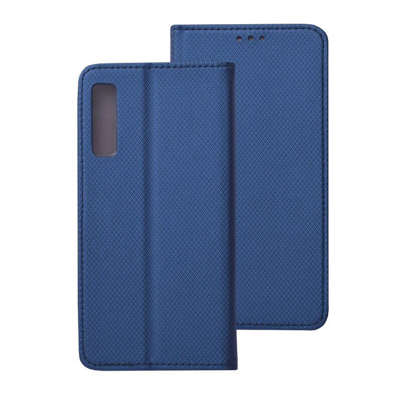 Husa Smart Book Samsung Galaxy A7 2018 Flip - Albastru