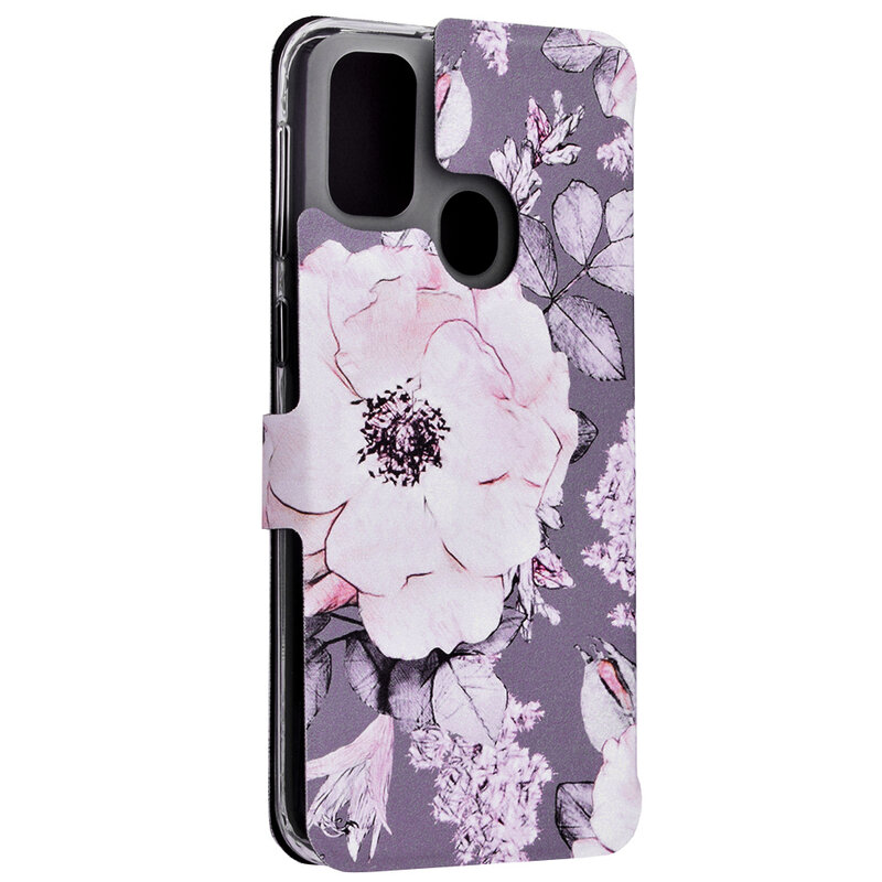 Husa Samsung Galaxy M21 Mobiwear Flip Case Multicolor - Faded