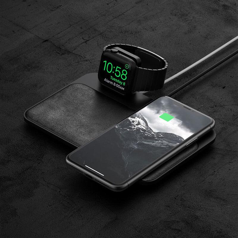 Incarcator Wireless Nomad Base Station 5 in 1 Apple Watch Stand USB-C/USB-A/Iphone/Apple Watch/AirPods - Black