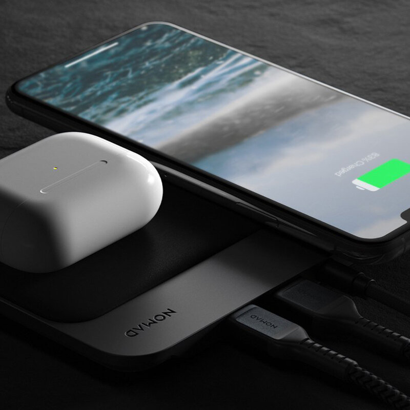 Incarcator Wireless Nomad Base Station Hub Edition Universal 4 in 1 USB-C/USB-A/Iphone/AirPods - Black
