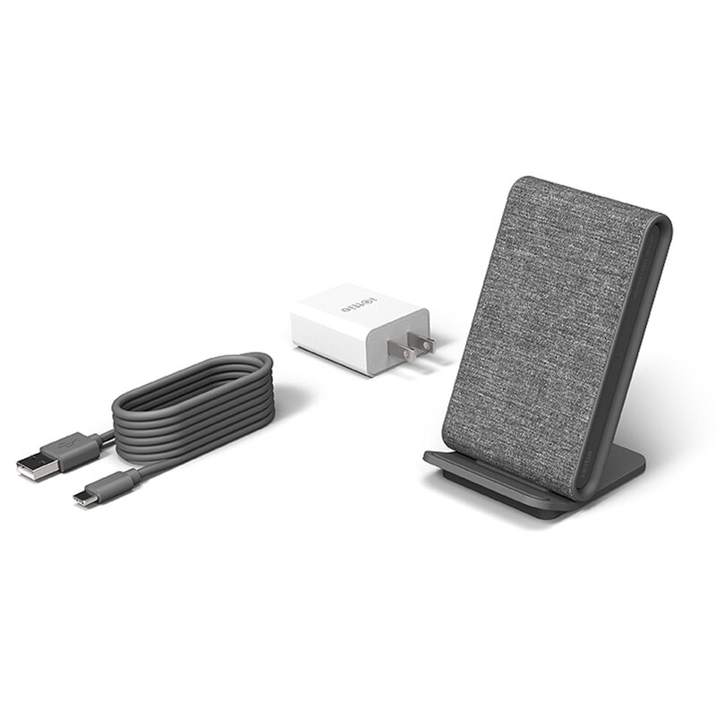 Incarcator Wireless iOttie iON Wireless Stand Fast Charging Qi Pad 10W Android / 7.5W iPhone - Ash / Grey