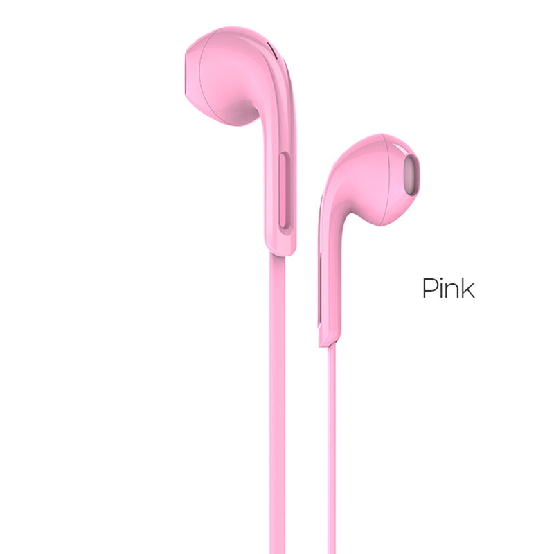 Casti In-Ear Hoco M39 Rhyme Sound HiFi Quality Wired 3.5mm Jack With Microphone 1.2m - Pink