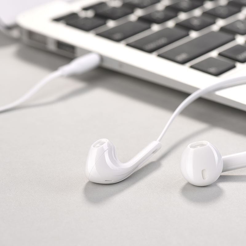 Casti In-Ear Hoco M39 Rhyme Sound HiFi Quality Wired 3.5mm Jack With Microphone 1.2m - Pink