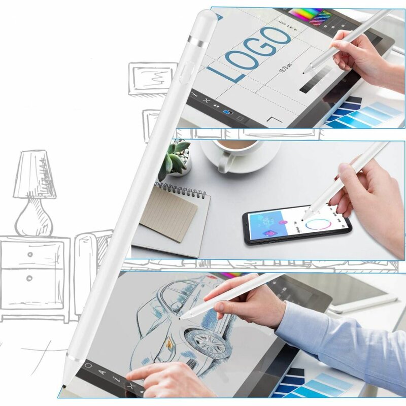 Stylus Pen Tech-Protect Active Touch Screen Capacitive Universal Pentru Android / iOS / Windows - White