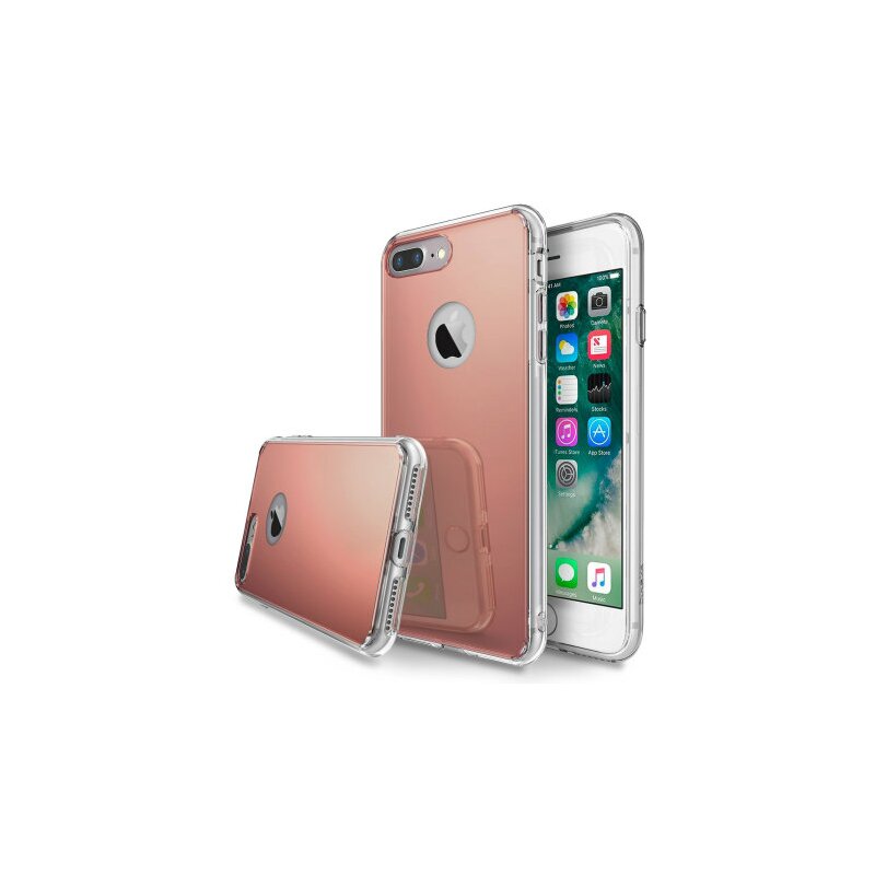 Husa iPhone 8 Plus Ringke Mirror - Rose Gold