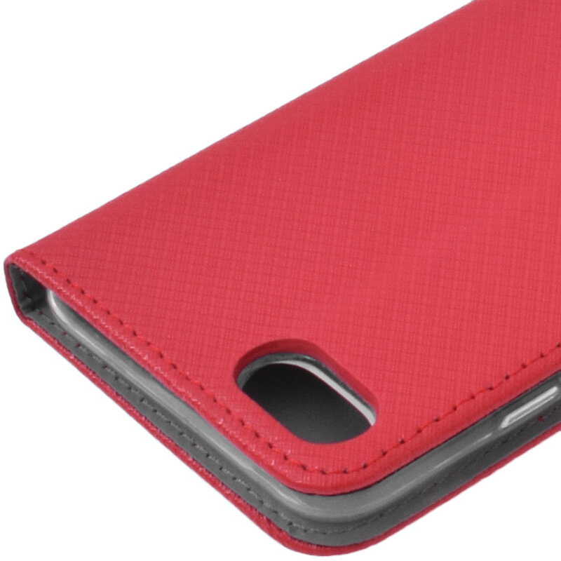 Husa Smart Book iPhone 7 Flip Rosu