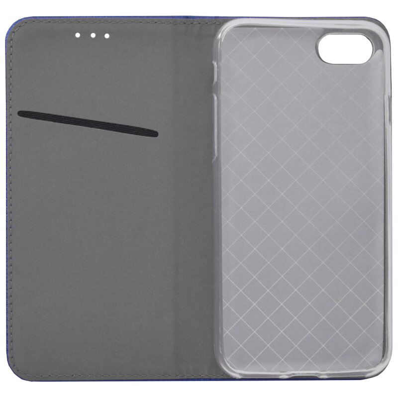 Husa Smart Book iPhone 7 Flip Albastru