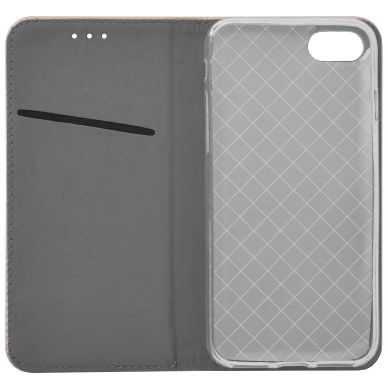 Husa Smart Book iPhone 7 Flip Auriu