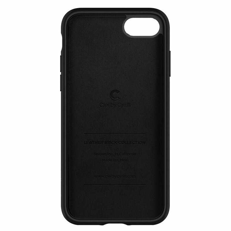 Husa iPhone 7 Spigen Ciel by Cyrill Leather Brick - Black