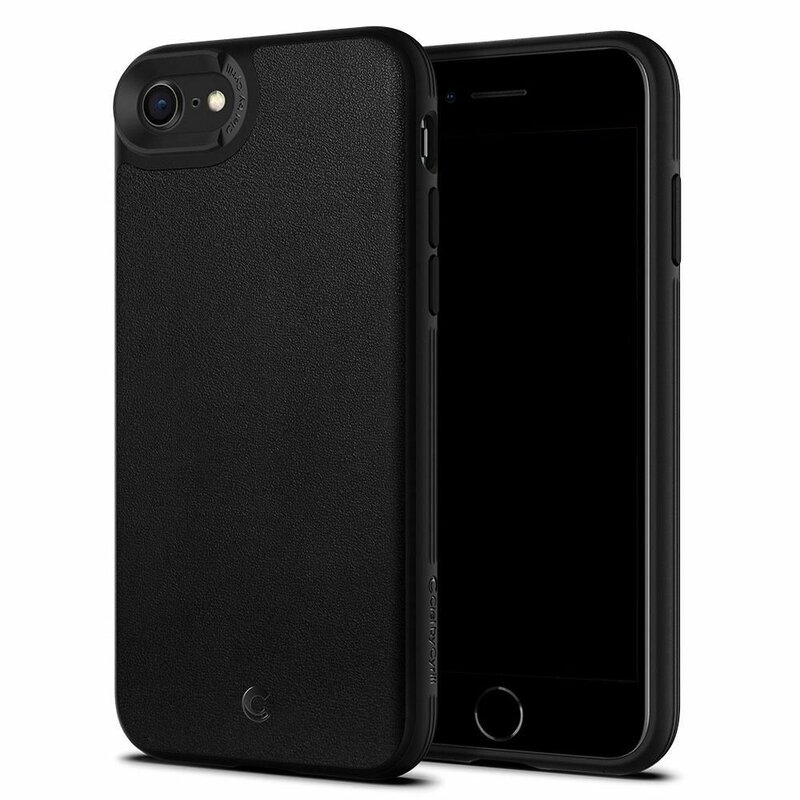 Husa iPhone SE 2, SE 2020 Spigen Ciel by Cyrill Leather Brick - Black