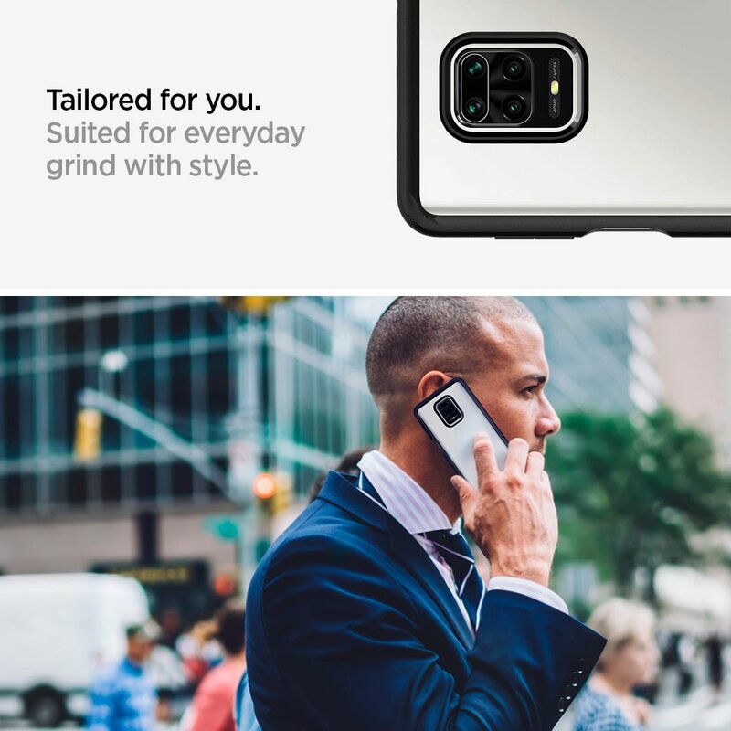 Husa Xiaomi Redmi Note 9 Pro Spigen Ultra Hybrid - Matte Black