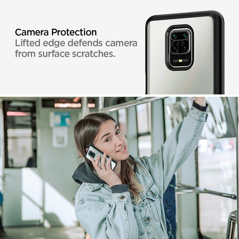 Husa Xiaomi Redmi Note 9 Pro Spigen Ultra Hybrid - Matte Black