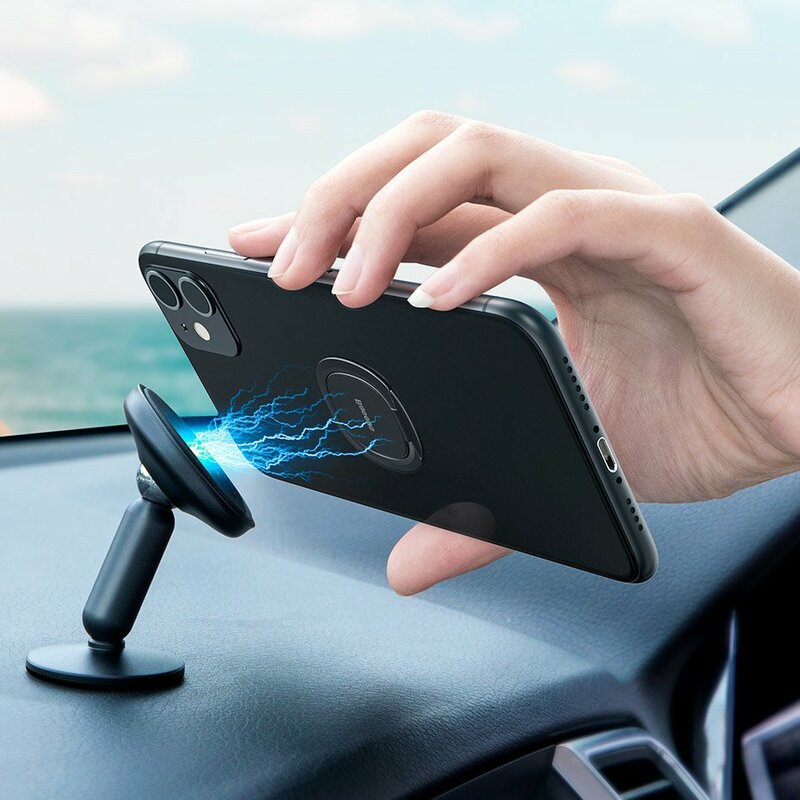 Suport inel pentru telefon, iRing Baseus, gri, SUYB-0A