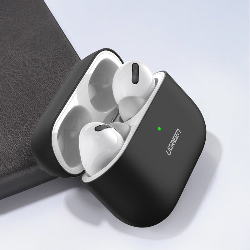 Husa Apple Airpods Pro Ugreen, gel siliconic, protectie 360°, negru, 80513