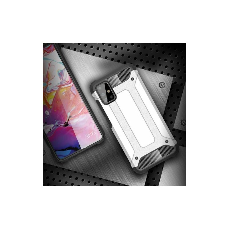 Husa Samsung Galaxy A51 4G Techsuit Hybrid Armor, argintiu