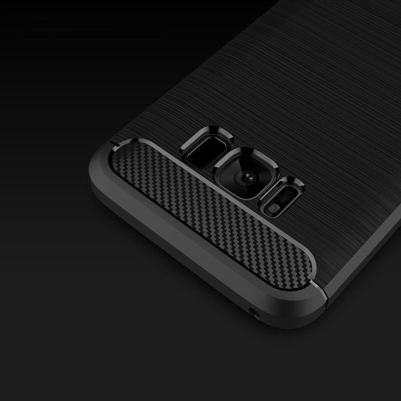Husa Samsung Galaxy S8 Techsuit Carbon Silicone, negru
