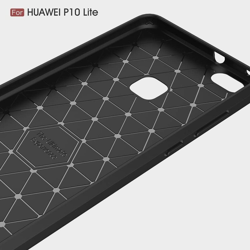 Husa Huawei P10 Lite Techsuit Carbon Silicone, negru