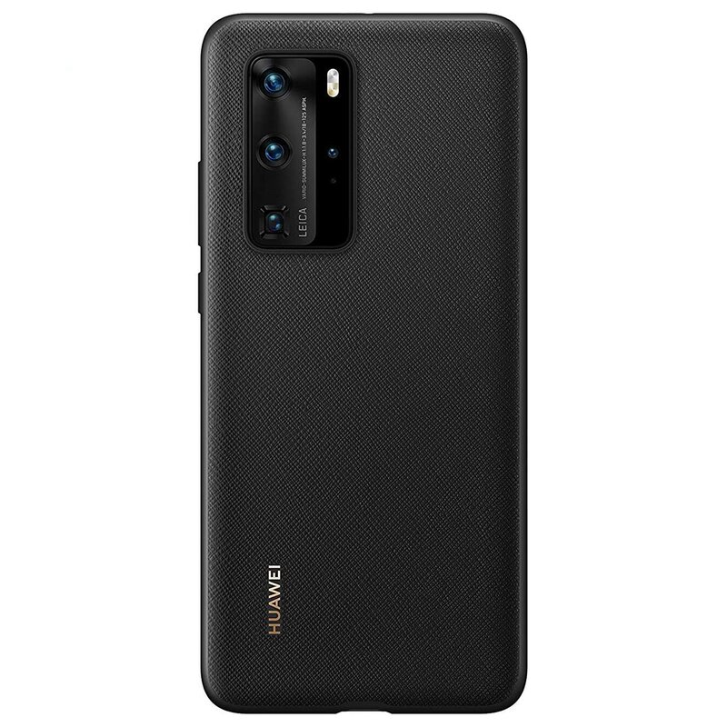 Husa Originala Huawei P40 Pro PU Case Cover - Negru